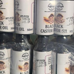 BLACK CASTOR OIL BOTTLE